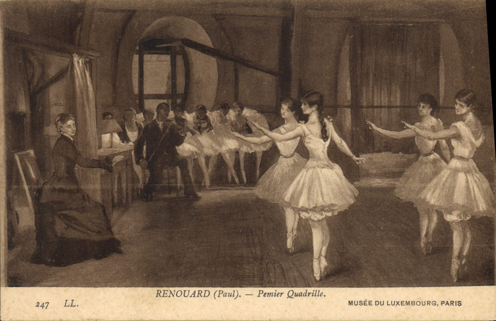 CPA Renouard Premier quadrille Musee du Luxembourg Paris