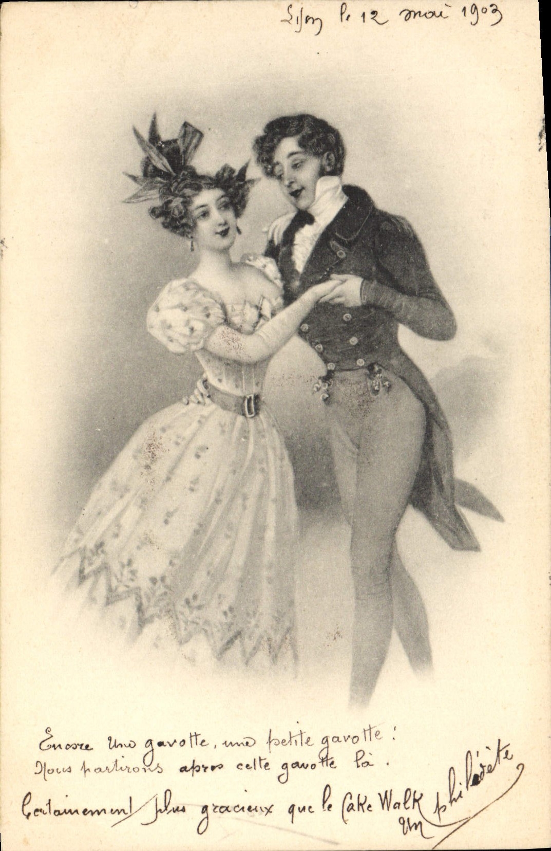 CPA Femme Danse 
