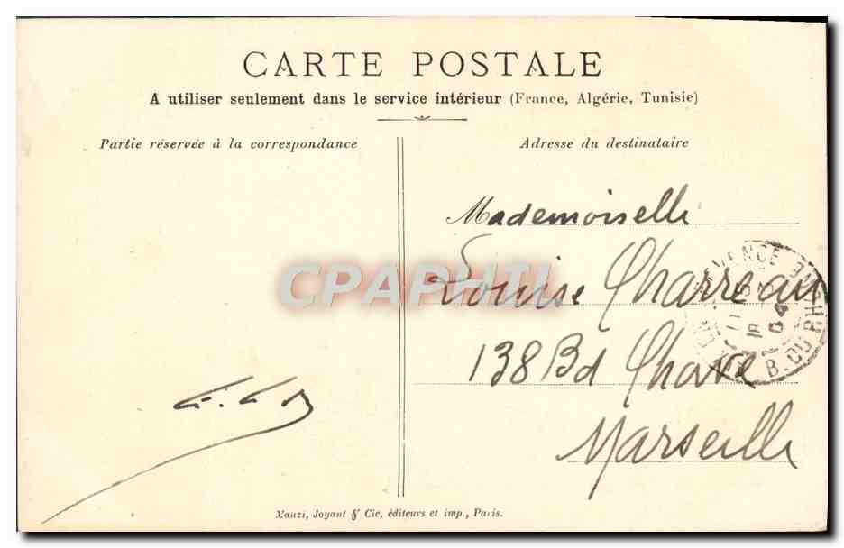 CPA Valse Modern style Mle Blanche Mante Mlle Louise Mante  — Verso