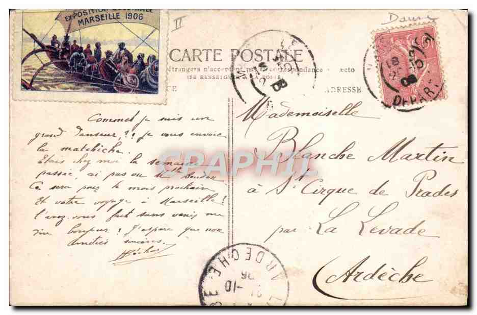 CPA Fantaisie Femme La Matchiche — Reverso