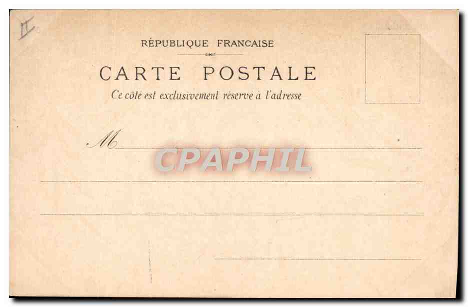 CPA Danse au chateau — Verso