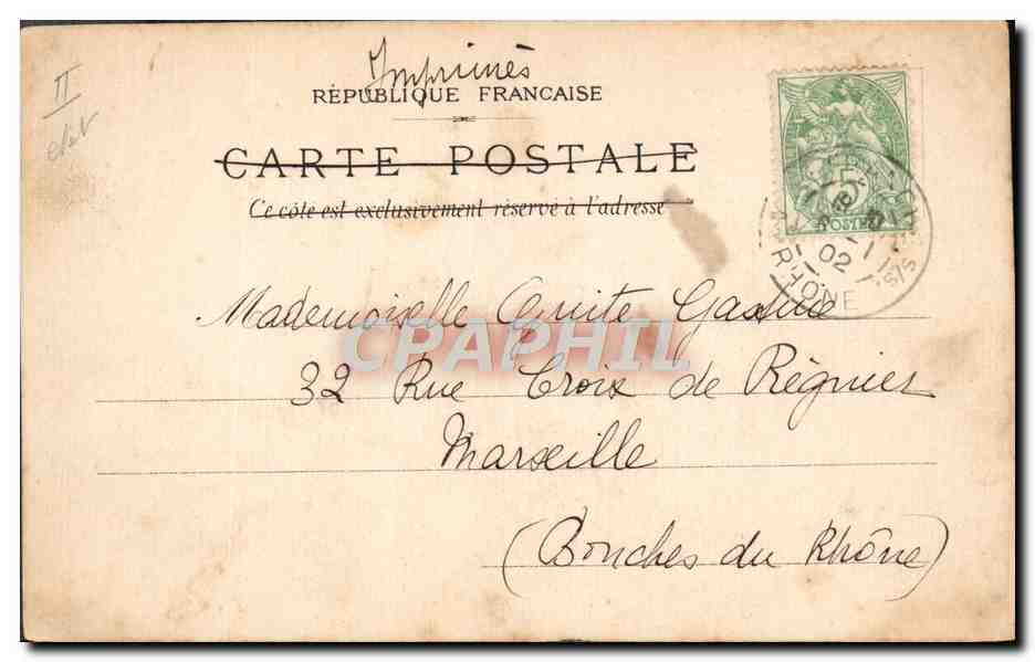 CPA Danse au chateau — Rückseite