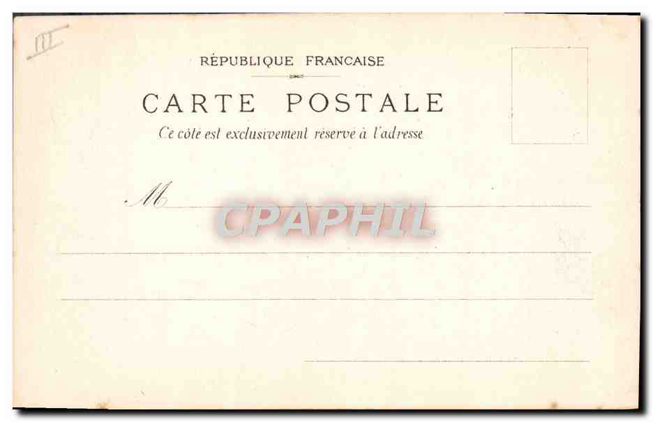 CPA Danse au chateau — Verso