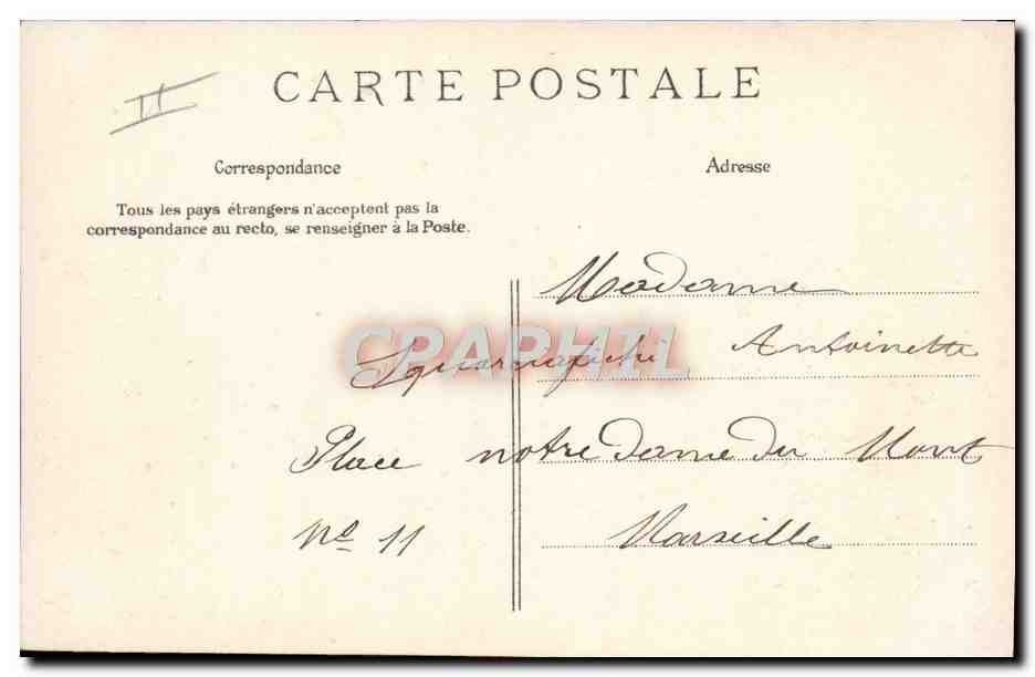 CPA Folklore La rentree des foins — Verso