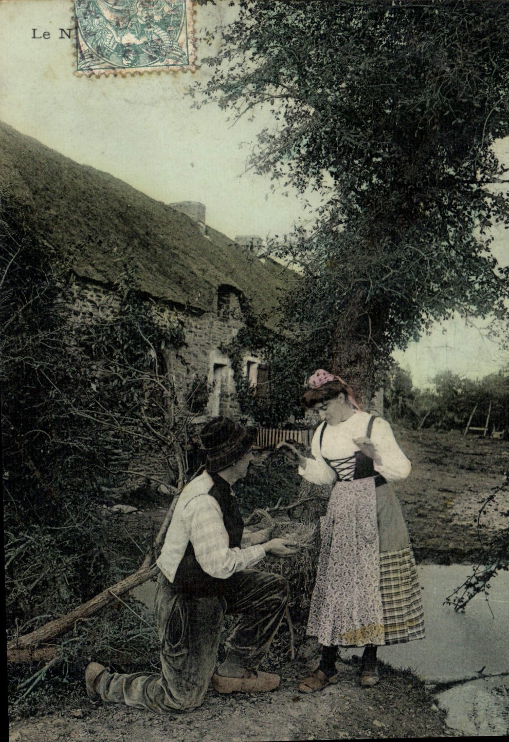 CPA Folklore Normandie
