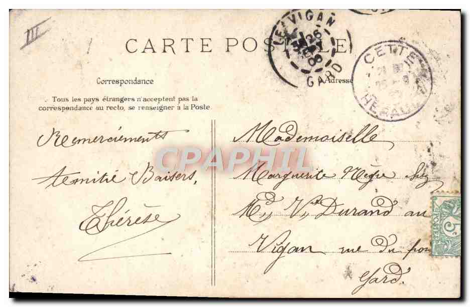 CPA Folklore Normandie — Verso