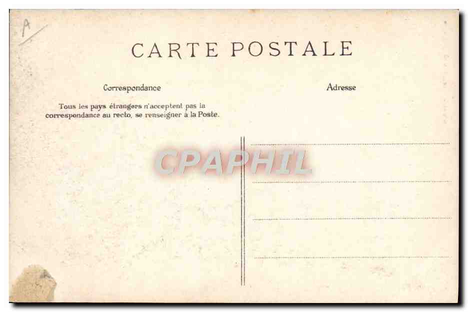 CPA Folklore Cueillette des glycines — Verso
