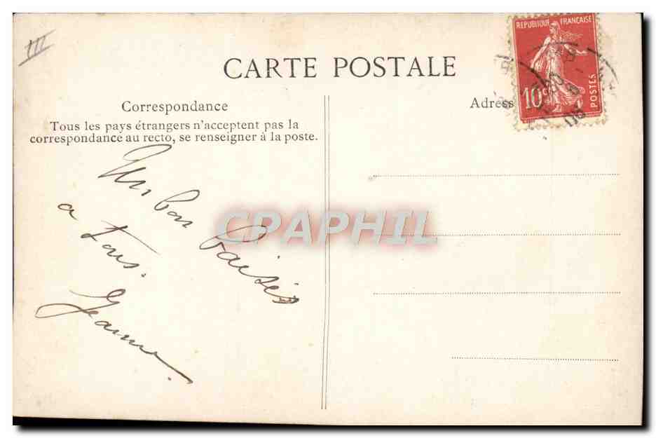 CPA Folklore Le queteur Mendiant  — Verso