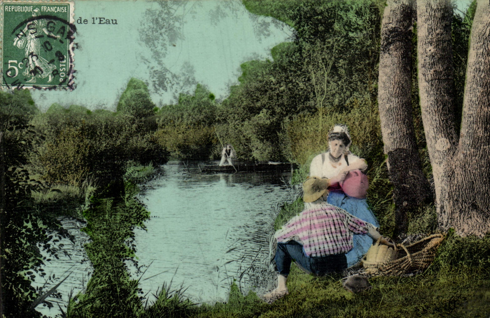 CPA Folklore Au bord de l'eau