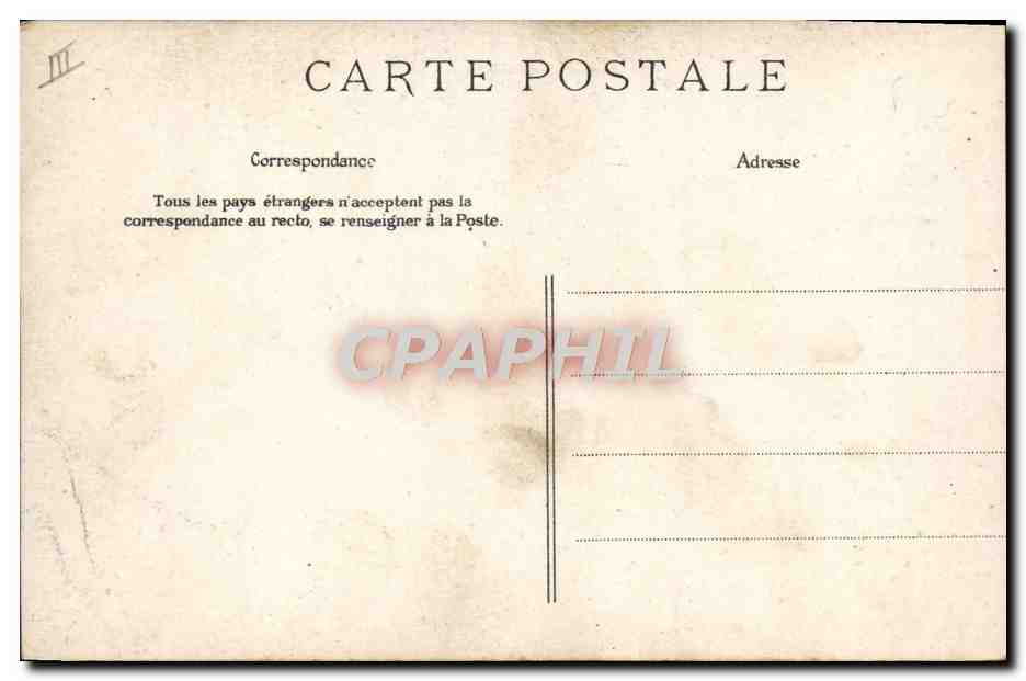 CPA Folklore Famille  — Verso