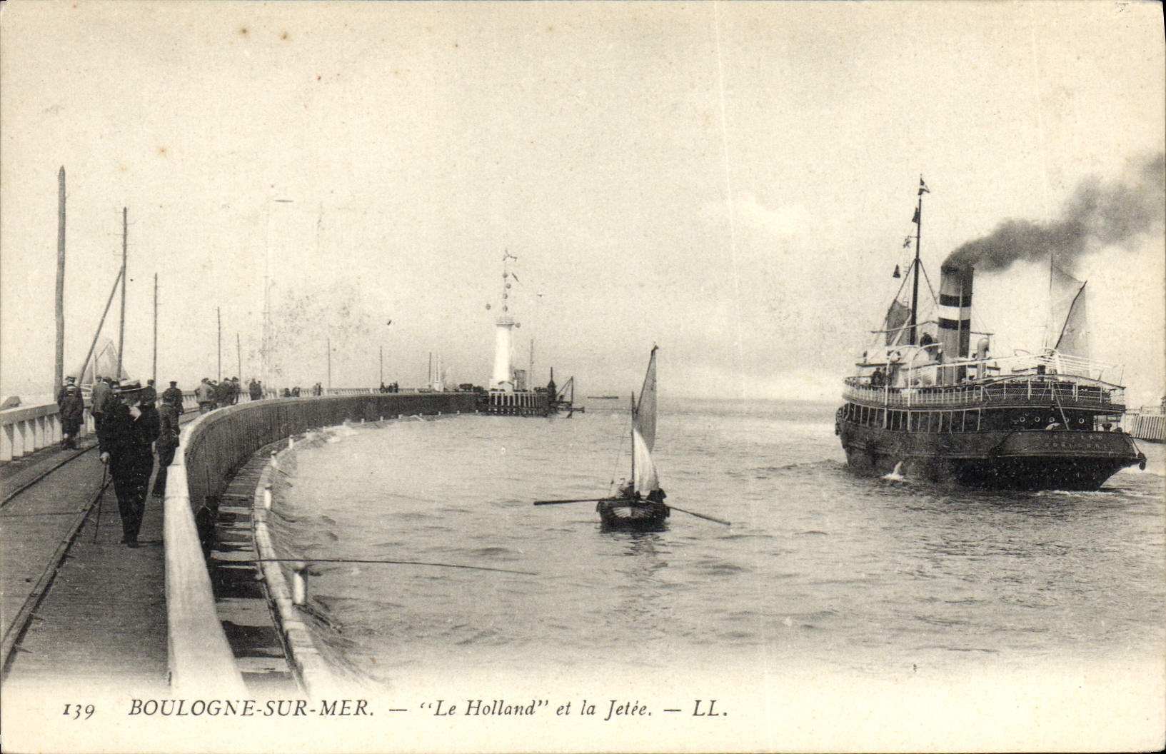 Boulogne-sur-Mer — 'Le Holland' et la Jetée — LL. — N° 139