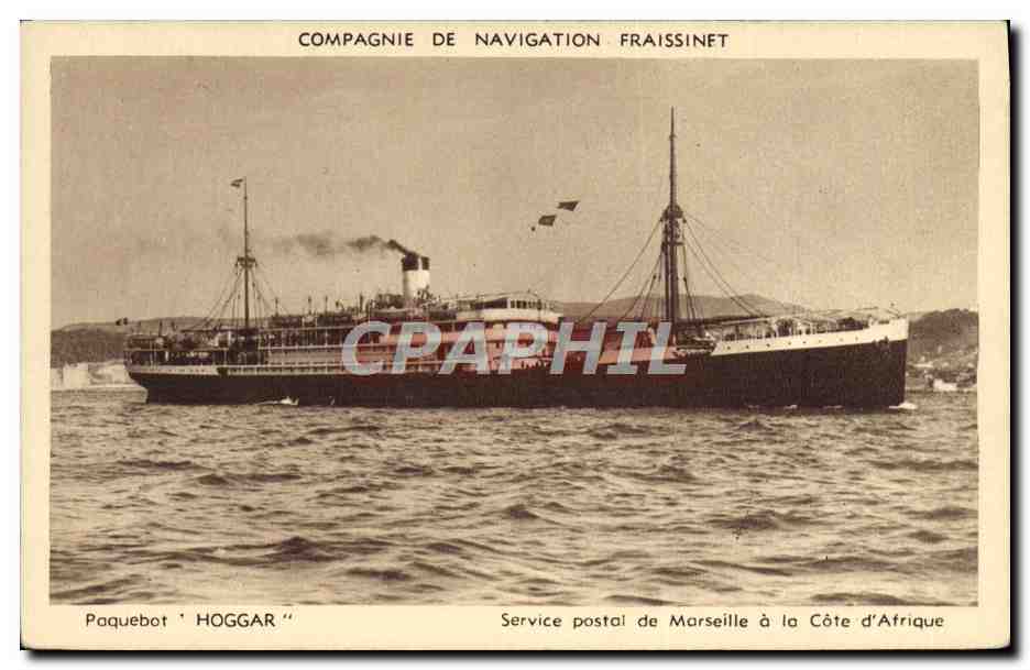 Transbordador 'HOGGAR' — Compañía de Navegación Fraissinet — Hélio Audry, Marsella