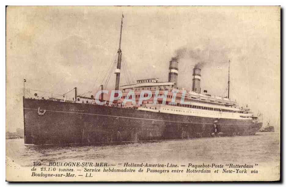 Boulogne-sur-Mer — Paquebot « Rotterdam » — Holland-America-Line