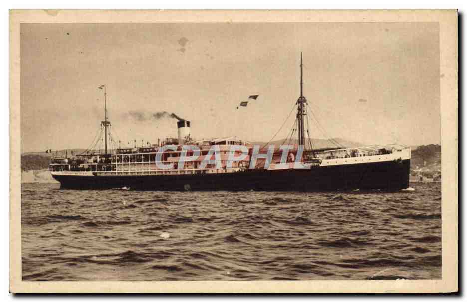 Transbordador "HOGGAR" — Servicio rápido de Marsella a la costa de África — Compagnía Fraissinet