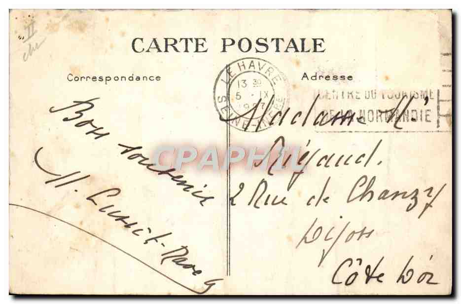 Paquebot "ILE-de-FRANCE" — G. F. Le Havre — (B-D) — Achterkant