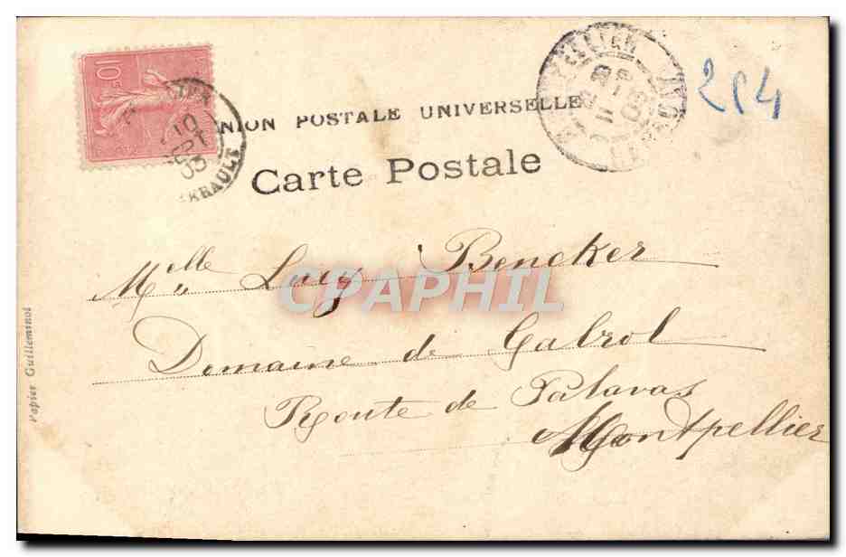 CPA Fantaisie Napoleon 1er intime Une dame de la cour promene le roi de Rome  — Rückseite