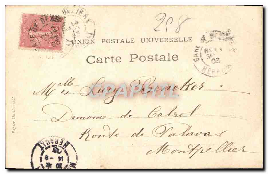 CPA Fantaisie Napoleon 1er intime L'imperatrice Marie Louise vient chercher son fils — Rückseite
