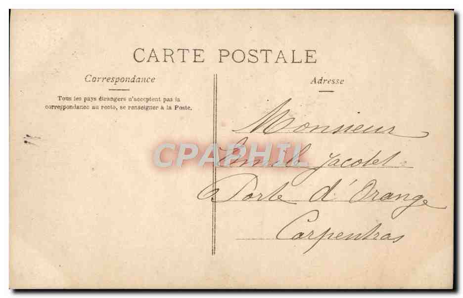 Femme en robe rose et chapeau fleuri — poème romantique — Paris, n° 3.065 — Verso