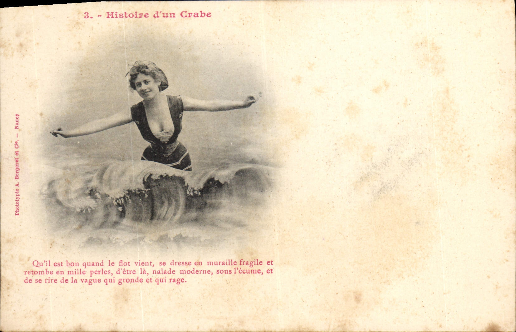 Histoire d'un Crabe — 3e scène — Phototypie A. Bergeret et Cie — Nancy