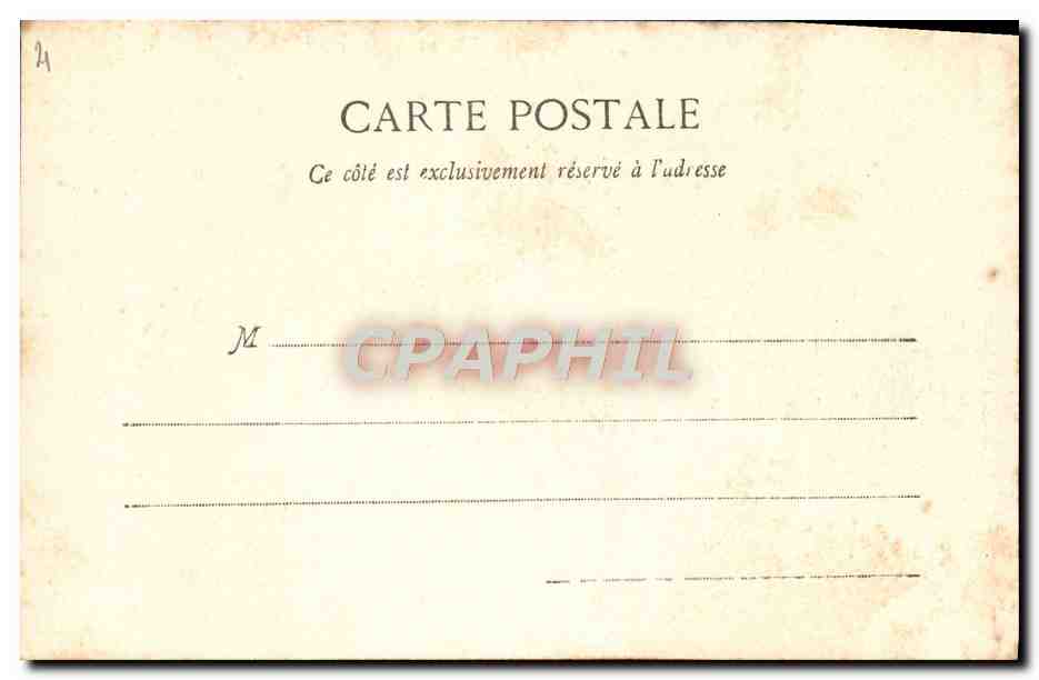 Storia di un Granchio — Serie di 5 cartoline — Fototipia A. Burquet & Cie, Nancy — Verso
