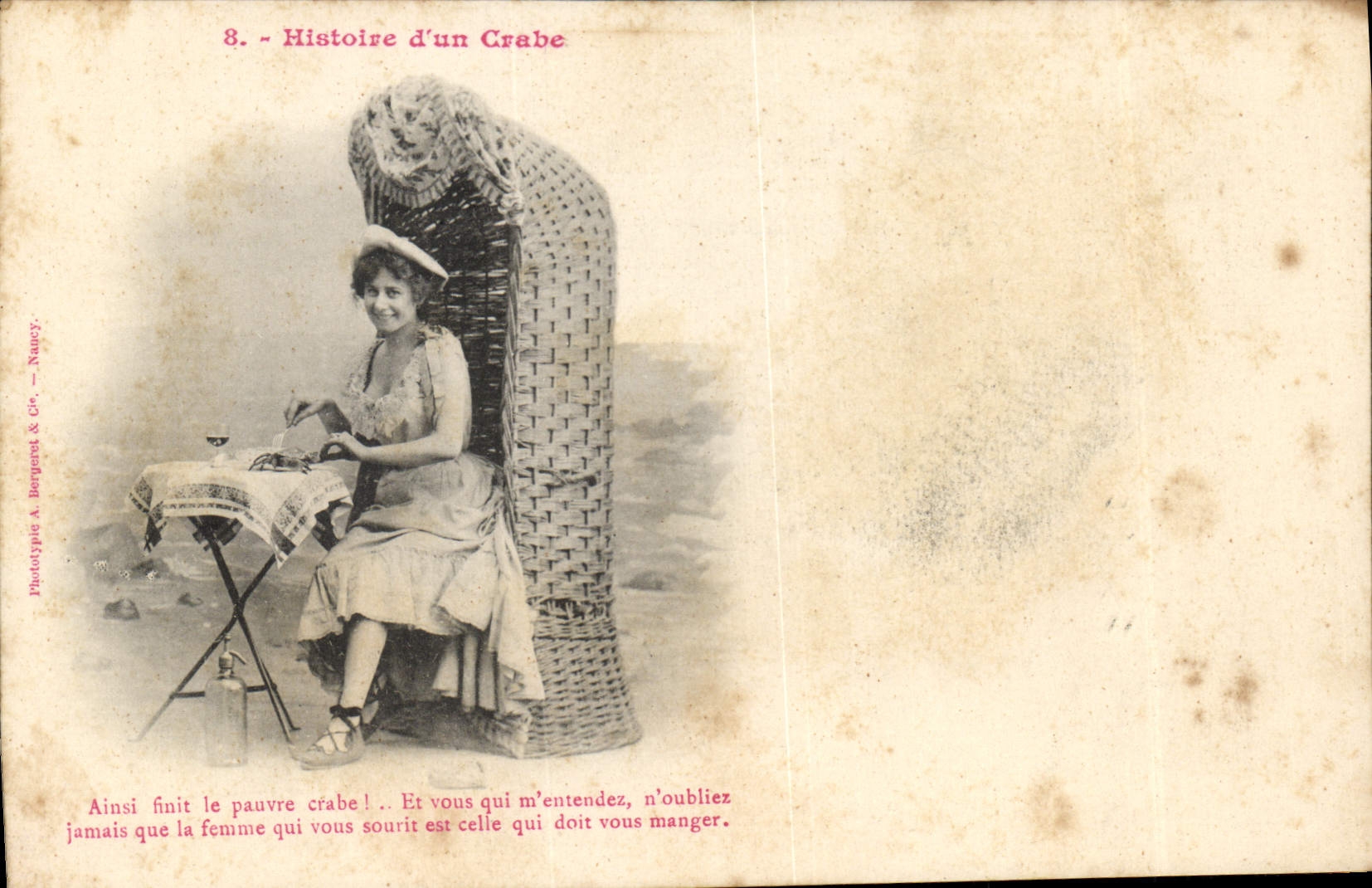 Histoire d'un Crabe — Phototypie A. Bergervé & Cie, Nancy — n°8