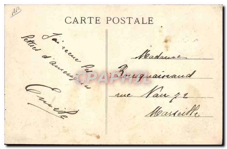 CPA Ane Mule Vichy La promenade au bord de l'Allier  — Rückseite