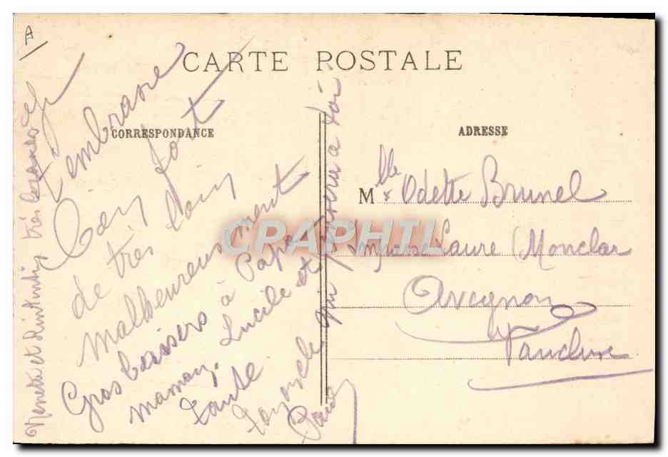 CPA Ane Mule Amiens Le passage de l'armee d'Afrique — Rückseite