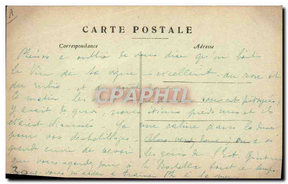 CPA Ane Mule En route pour les champs Ane en culottes  — Rückseite