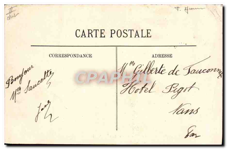 CPA Ane Mule Malo les Bains La promenade des anes — Rückseite