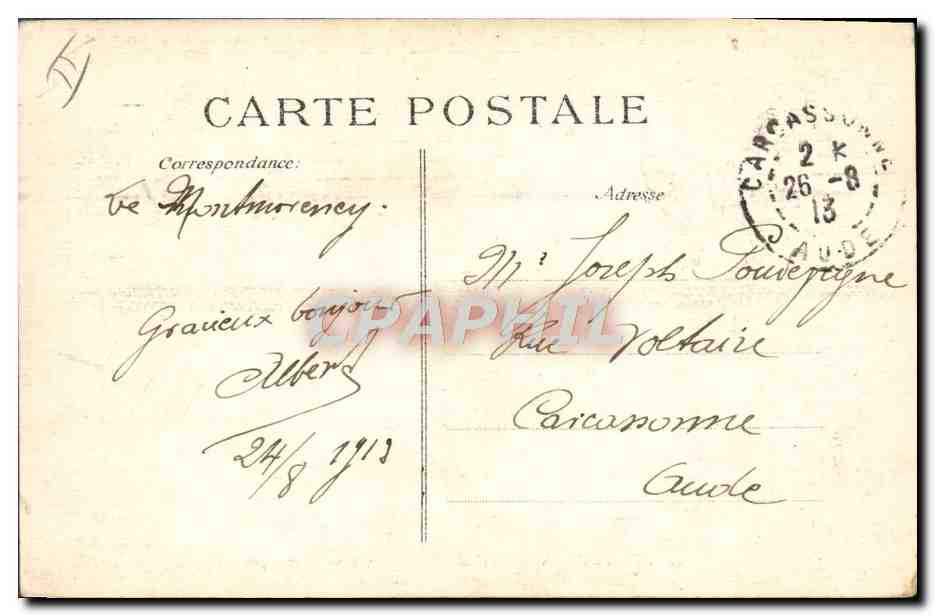 CPA Ane Mule Les promenades a ane Martin ne marche pas  — Rückseite