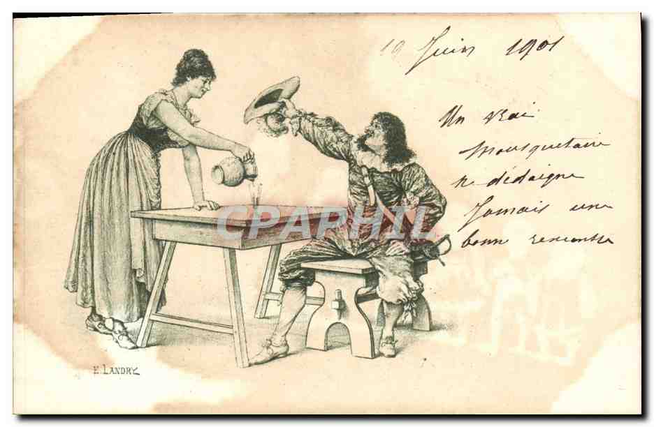 CPA Fantaisie Illustrateur Landry Mousquetaire 
