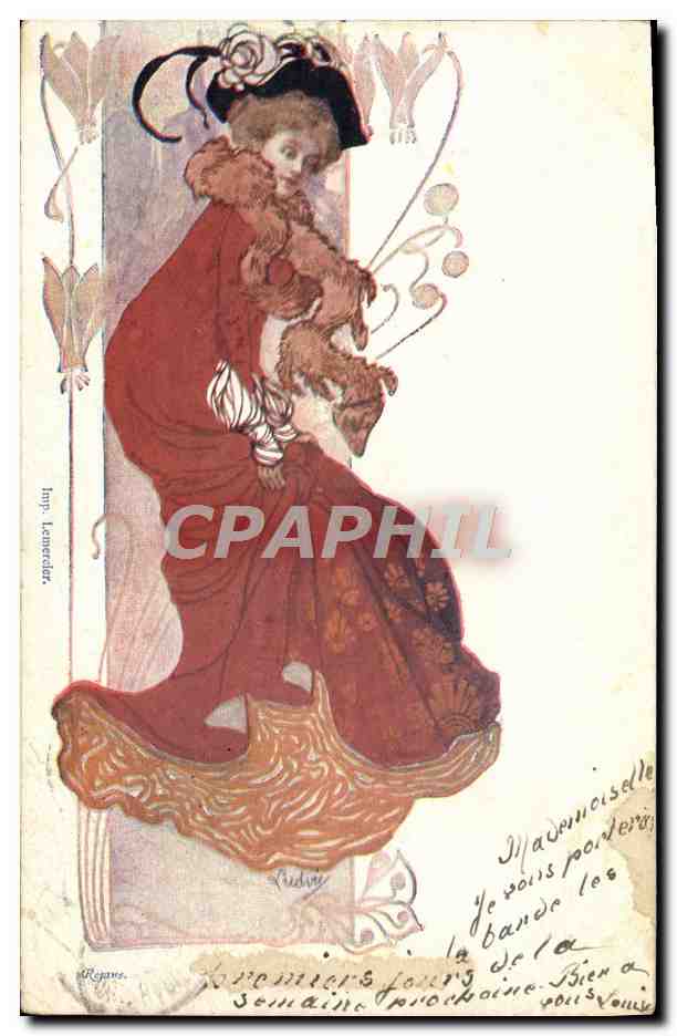 CPA Fantaisie Illustrateur Femme