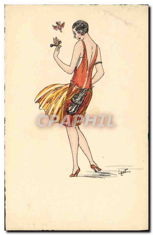 CPA Fantaisie Illustrateur Femme