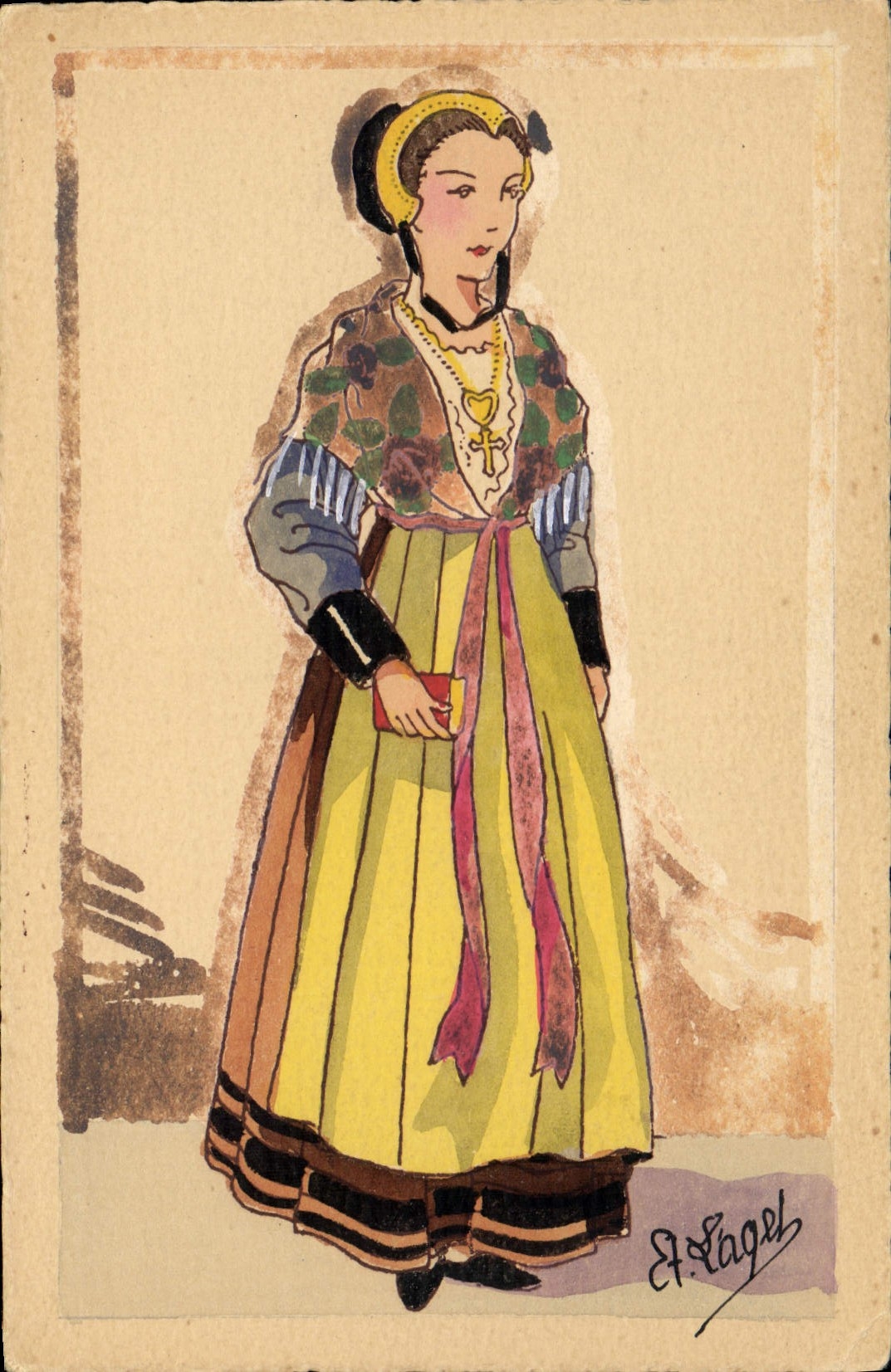 CPA Fantaisie Illustrateur Savoie Tarentaise Folklore 