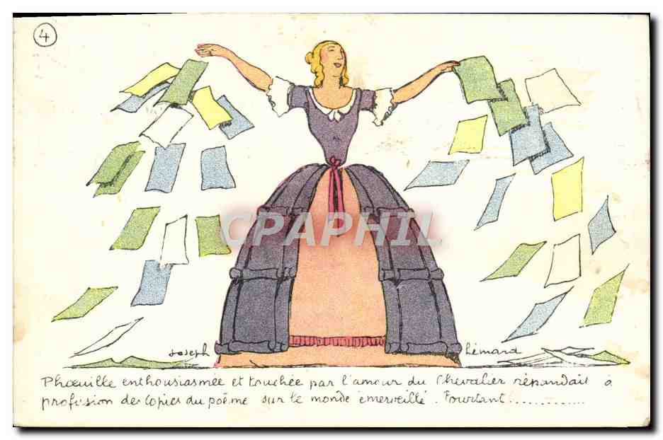 CPA Fantaisie Illustrateur Mademoiselle Phoeuille de Kharbone 
