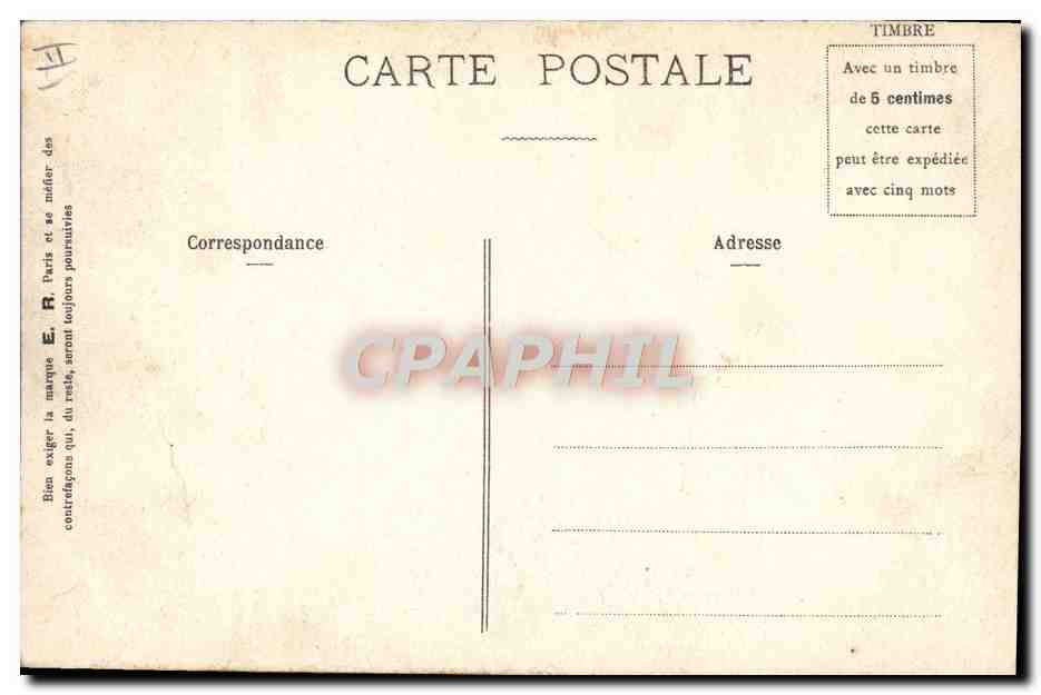 Aufruf zur Läusearbeit — Militärszenen — E.R., Paris (Depositiertes Modell Nr. 15354) — Rückseite