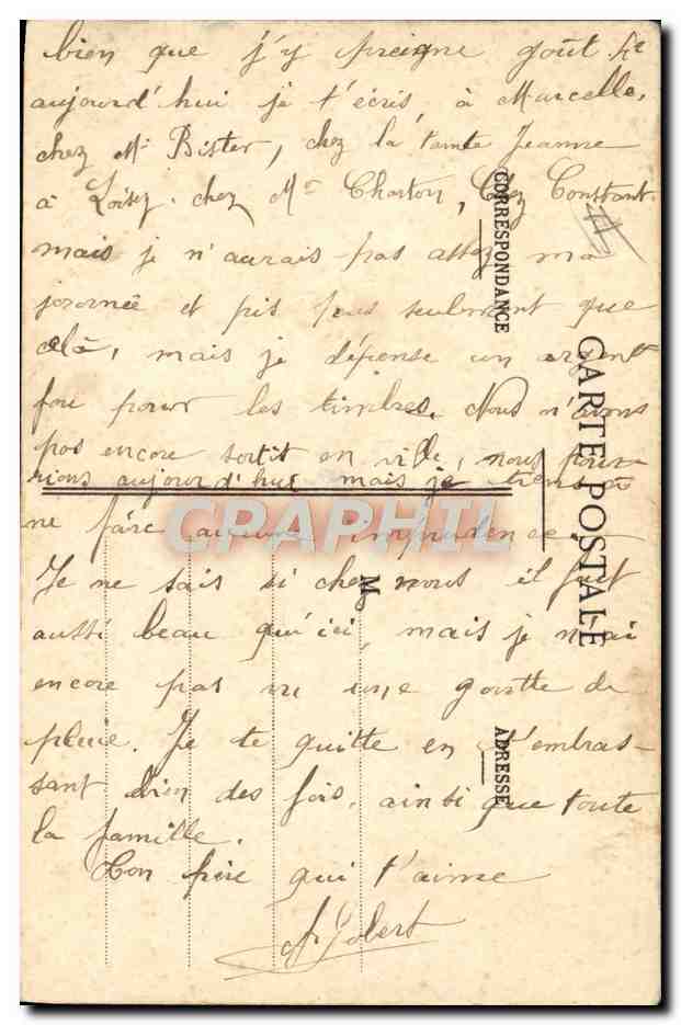 À la Caserne — Batailles inscrites au P.B. Orléans-Gign Montargis Pithiviers — E. A. Paris, déposé — Verso