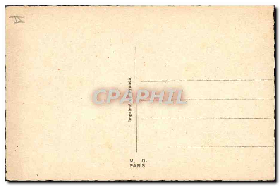 L'ALERTE — Série de cartes postales humoristiques — M. D. PARIS — Reverso