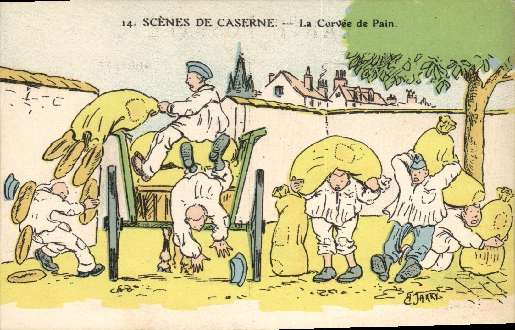 Scènes de Caserne — La Curvée de Pain — E. Jarry