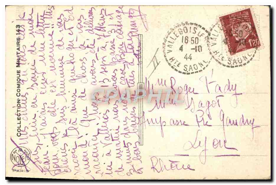 CPA Militaria Chien sanitaire Croix Rouge — Verso