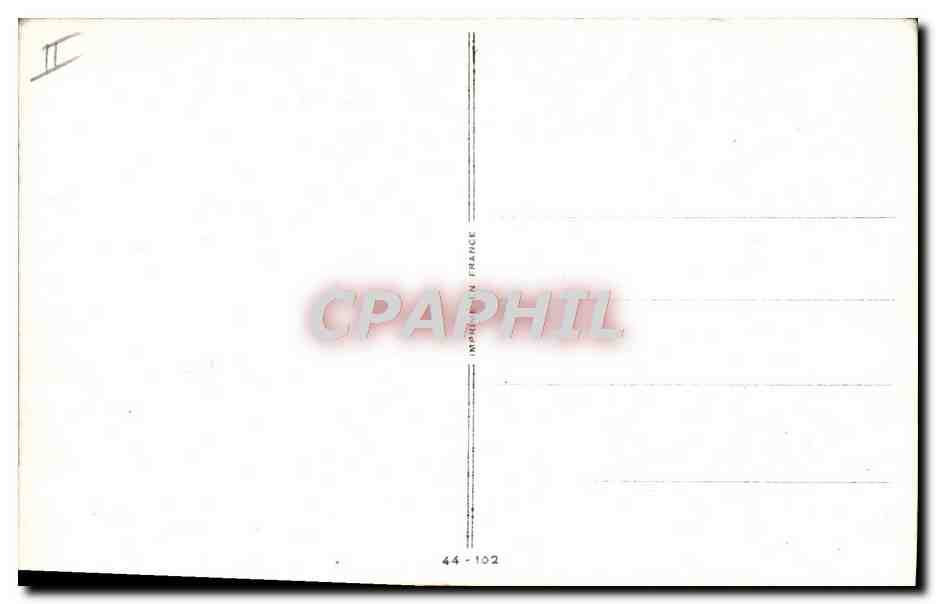 Deux hommes et une femme en scène humoristique — Huguette Carron — série 44-102 — Verso