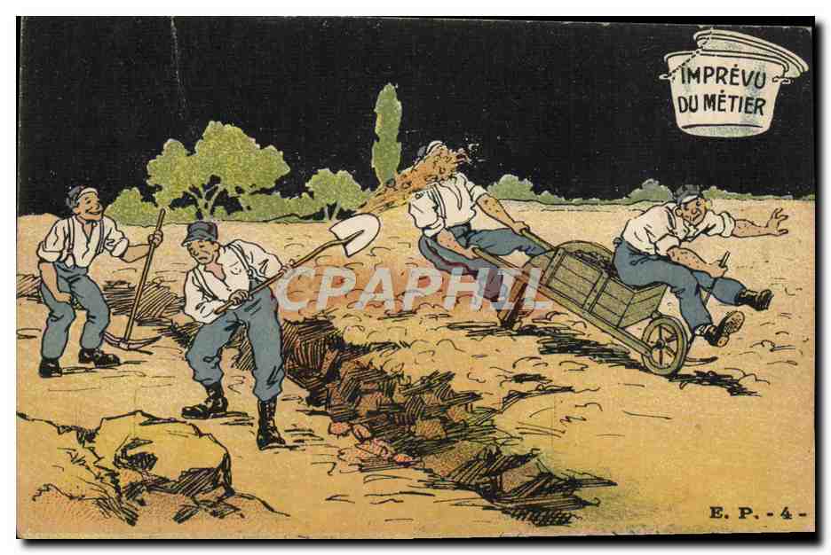 CPA Militaria Imprevu du matier