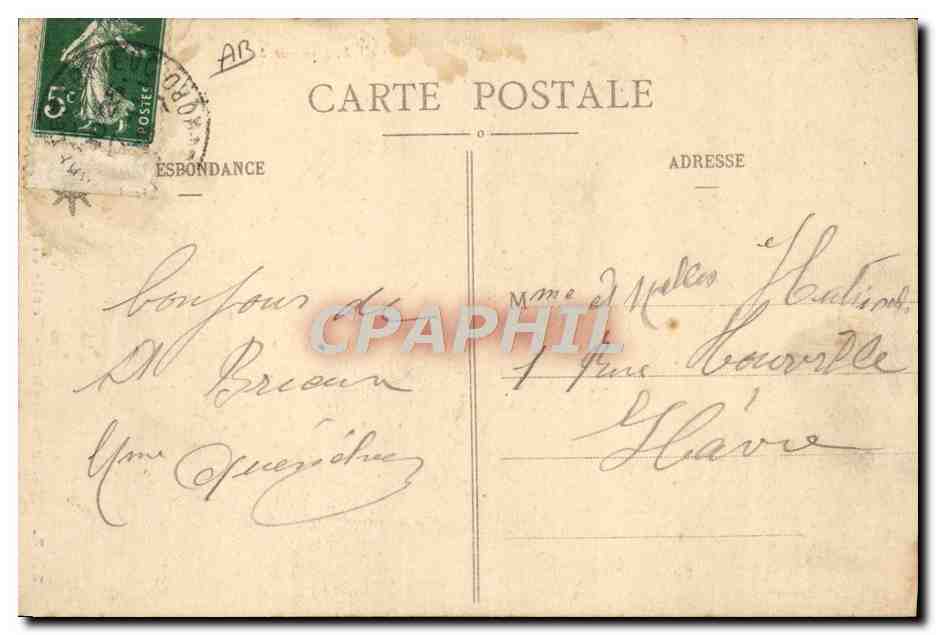 CPA Folklore Mariage breton Sortie de l'eglise Mariage  — Verso