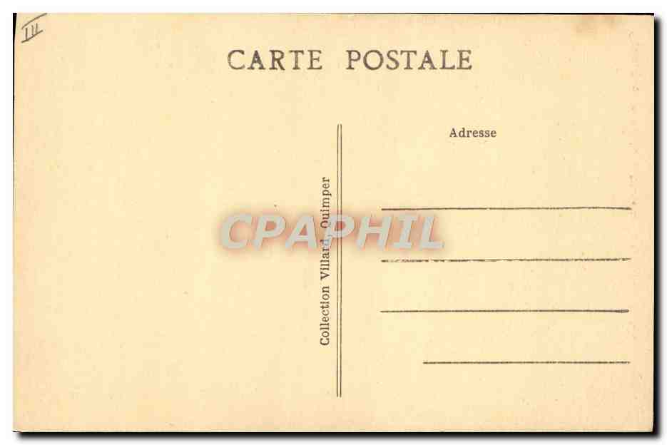 CPA Folklore Noce bretonne Depart du cortege apres la ceremonie religieuse Mariage  — Verso