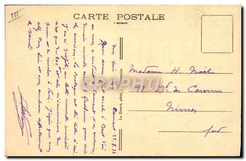 CPA Folklore Mariage breton Pays de Cornouailles Sortie de l'eglise  — Verso
