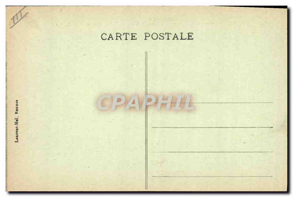 CPA Folklore Environs d'Auvray Trois noces reunies Le cortege a sa sortie de l'eglise — Verso