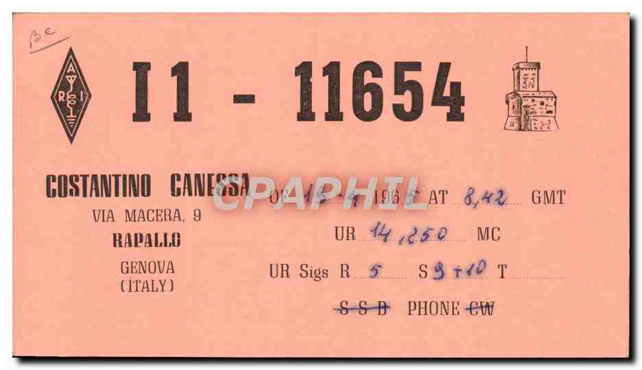 Rapallo — Italie — éditeur AYRI — n° 11654 — Reverso