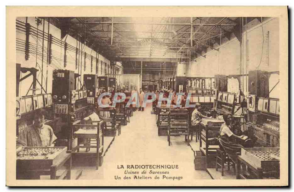 Usines de Suresnes — Ateliers de Pompage — Phot. édit. Sartory, Rue Laffitte, Paris