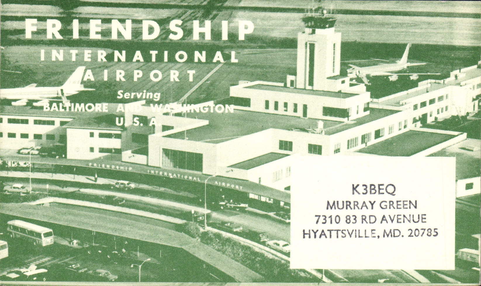 Friendship International Airport — Baltimore et Washington — éditeur inconnu, série 73