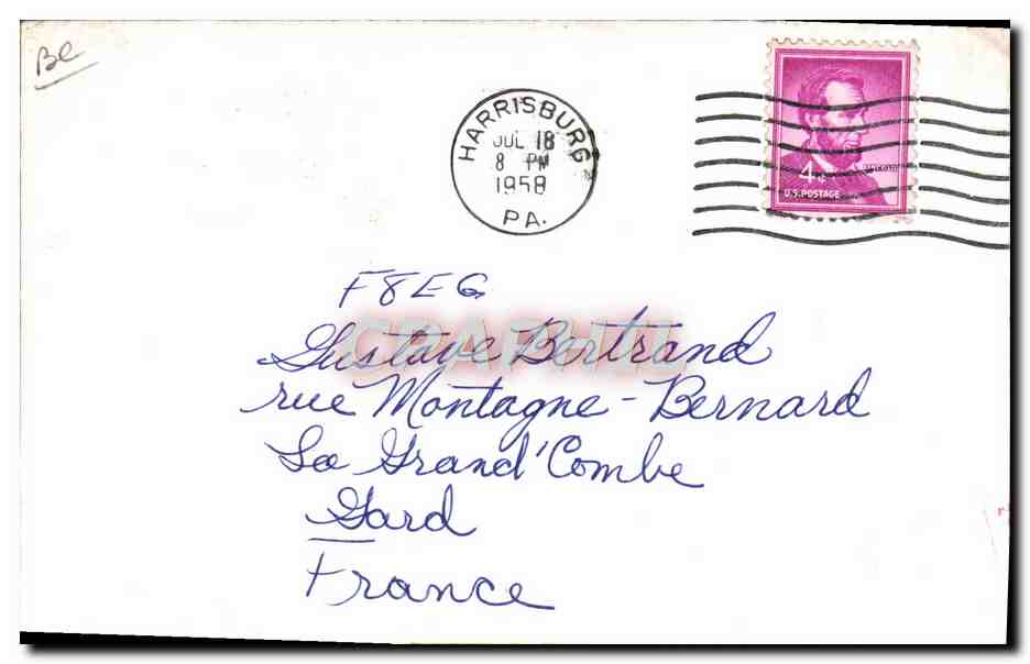 Harrisburg, Pennsylvanie — Station amateur W3-SWL — éditeur de l'award 15WRL NNRC — Reverso